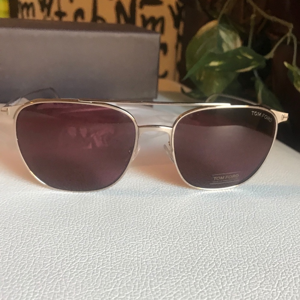 TOM FORD men’s kip square metal sunglasses NEW!